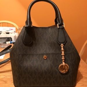 Michael Kors brown leather handbag